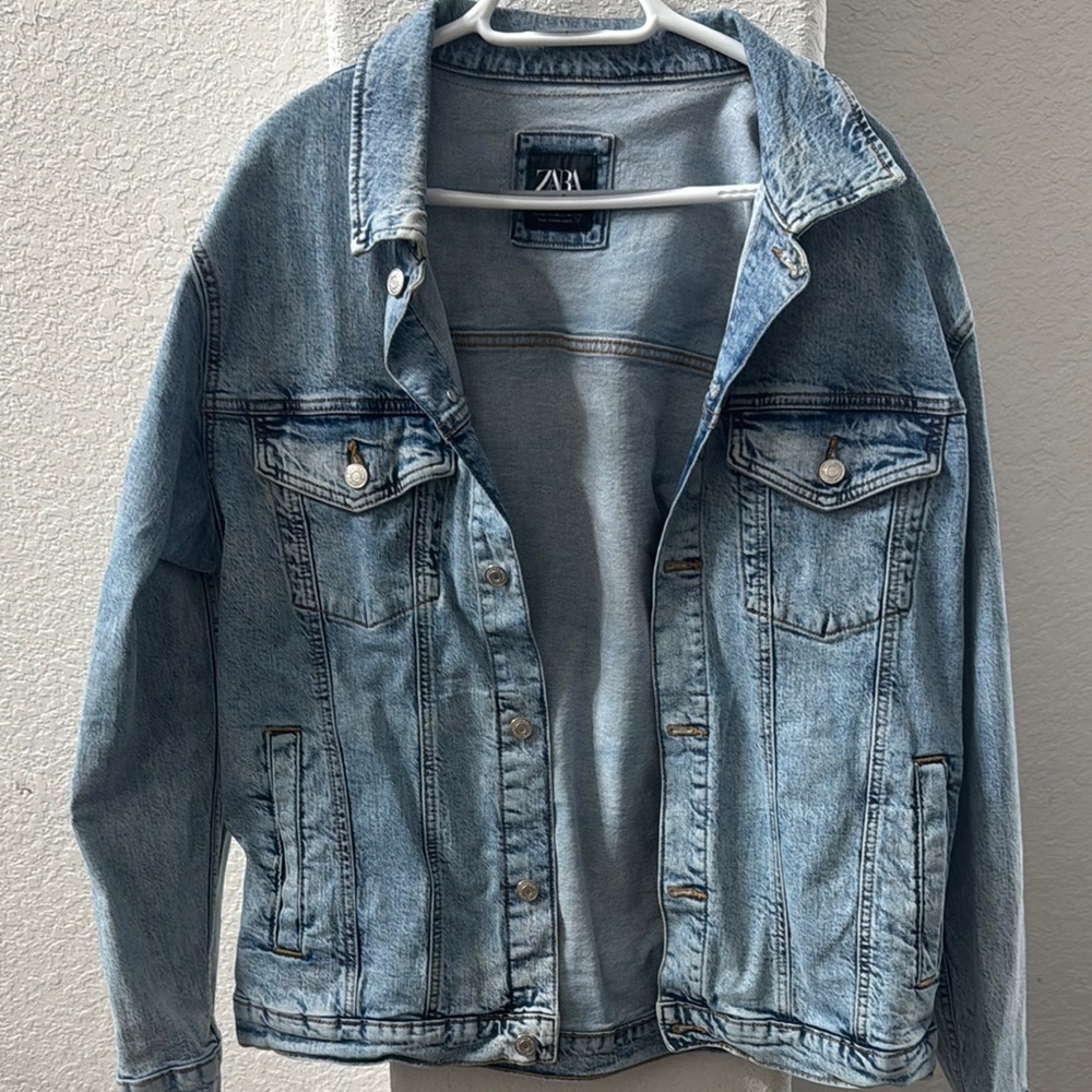 Denim Jacket by Zara - Light Blue
